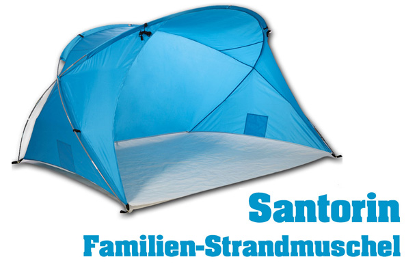 Sonnenschutz Große Strandmuschel Familienstrandmuschel Santorin Family 